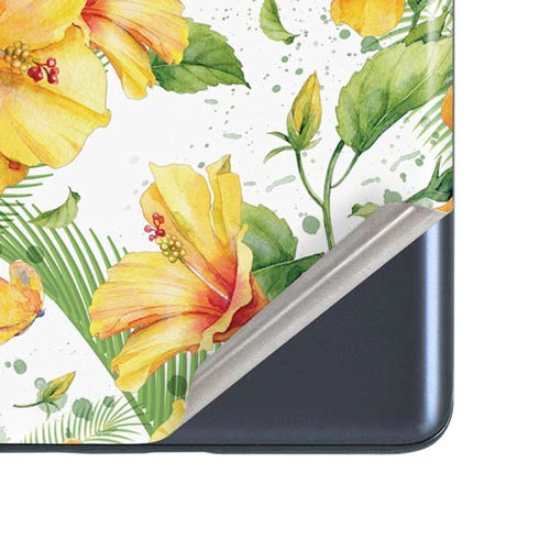 Yellow Hibiscus Galaxy S20 Fan Edition Skin